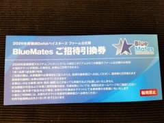 2026年　横浜DeNAベイスターズファーム公式戦引換券　BlueMates１枚のサムネイル