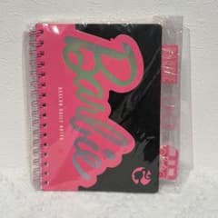 Barbieバービー65周年纪念限定デザインノート A5 80枚 黒×ピンク1点のサムネイル