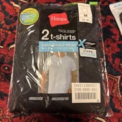 新品 Hanes 2枚組 クルーネックTシャツ M 黒のサムネイル