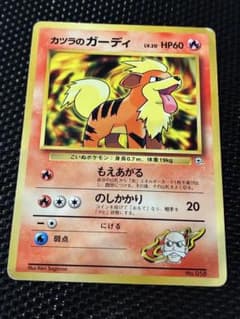 カツラのガーディ ポケモンジム第3弾 グレンタウンジム カツラ 旧裏