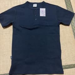 AVIREX ヘンリーネック Tシャツ ネイビー Sのサムネイル