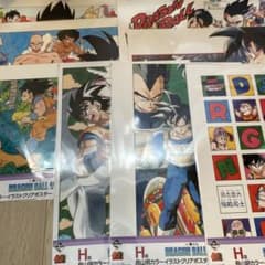 이치 반 쿠지 DRAGON BALL 40th ~ 게노이치 ~ H상 클리어 포스터 8종