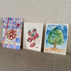 やなせたかし　原画　水彩画　メルカリ便にて発送致します 五】真作 やなせたかし 『それいけ！アンパンマン』 原画 ペン 水彩