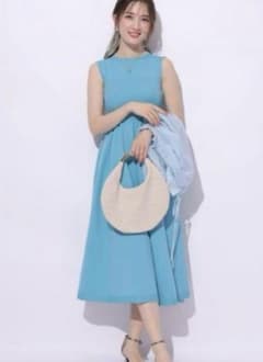 美品 Arpege story カラーボイルAラインワンピース ドット 茶色 | Shop