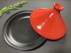 タジン鍋 レッド ブラック 陶器製のサムネイル