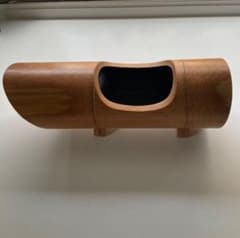 【美品】竹製 花器 置船型 全長36.5cm 華道 茶道 生け花のサムネイル