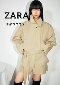 ZARA ベルト付きトレンチコート XS-Sサイズ 新品タグつき - メルカリ