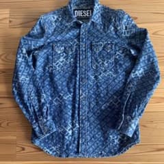 ディーゼル　DIESEL  デニムジャケット　総柄　総ロゴのサムネイル