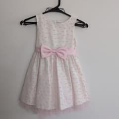 motherways キッズ ドレス ピンク ハート柄 リボン - メルカリ