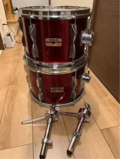 【値下げ】YAMAHA タム12インチ、13インチ（メイプル）タムクランプ付きのサムネイル