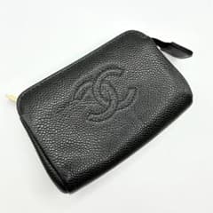 CHANEL シャネル ココマーク キャビアスキン マルチポーチ 小物入れ