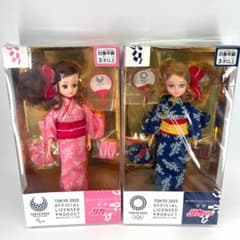 新品　リカちゃん 浴衣 東京2020オリンピックパラリンピックエンブレム 2個