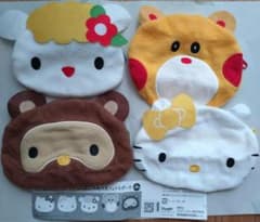 ハローキティ ガチャガチャ なかよしふわふわフェイスポーチ 4種のサムネイル