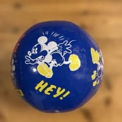 ミッキーマウス ビーチボール 40cm 昭和レトロ 鈴入り ウォルト