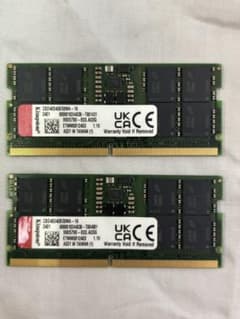 Kingston製 DDR5 SO-DIMM メモリ 32GB(16x2) Kingston製 DDR5 SO-DIMM メモリ 32GB(16x2) - メルカリ