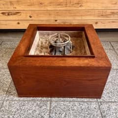 木製 角火鉢 五徳付き 囲炉裏 54x54x28 - メルカリ