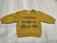 petit main 働く車 トレーナー マスタードのサムネイル