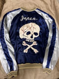 テーラー東洋 2面用 龍 スカル 骨 日本限定 スカジャン vintage 青