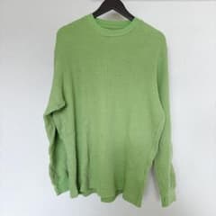 MAISON SPECIAL メゾンスペシャル ワッフル ニット グリーンのサムネイル