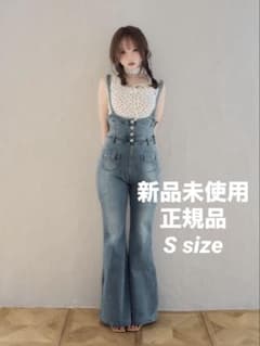 ☘️新品未使用☘️andmary Heart hip denim allinone - メルカリ