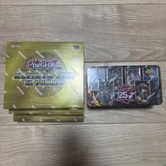 新品未開封 遊戯王 25th記念缶＋マキシマム・ゴールドボックス北米版