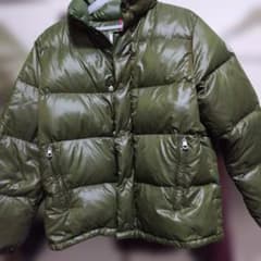モンクレール光沢オリーブグリーン ダウンジャケット0サイズ L - メルカリ
