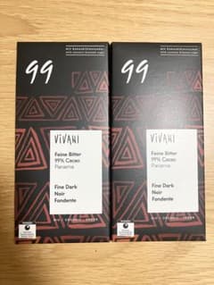 ViVANI 99% オーガニック エキストラダークチョコレート2枚セットのサムネイル