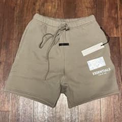 Fog essentials ハーフパンツショーツ反射フォントカーキブラウンロゴ