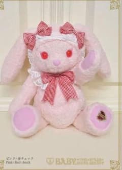新品未開封 ベイビーうさくみゃリュック大 ピンク×赤チェック - メルカリ