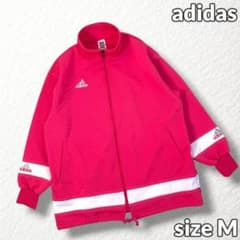 希少【adidas】90s デサント製トラックジャケット ジャージ 刺繍ロゴ M