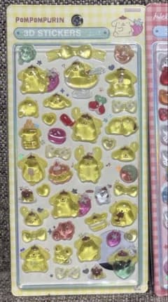 ポムポムプリン＆ハピダンシー 3Dステッカーセットのサムネイル