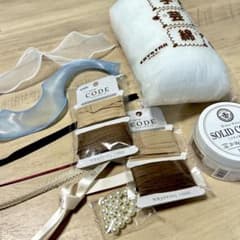 手芸素材セット リボン パール 綿のサムネイル