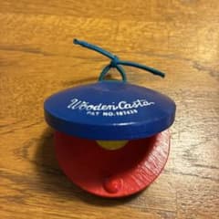 Wooden Casta カスタネット 赤 青 楽器のサムネイル