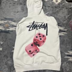 Stussy パーカー ホワイト　ダイスロゴのサムネイル