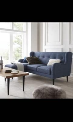 FIER SOFA ブルー W180×D133.5×H83cm オットマンセットのサムネイル