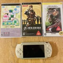 PSP本体 ソフト3本セット売り モンハンのサムネイル