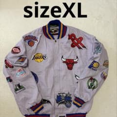 ナ*ニ様 NBA チーム刺繍アウタージャケット 薄紫色 - メルカリ