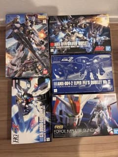 MGウイングガンダムhgガンダムXRGフォースインパルスhgキュベレイ