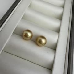 白蝶 真珠 ゴールド ルース ペア テリ ピアス ジュエリー 奄美 金色 鑑別書 白蝶 真珠 ゴールド ルース ペア テリ ピアス ジュエリー 奄美 金色