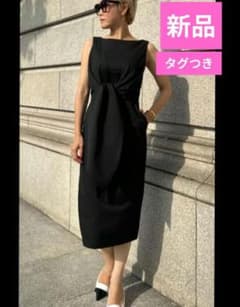 新品♥JENNE◇フロントタイワンピース◇黒 ブラック 洗える - メルカリ
