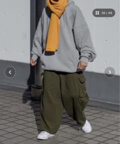 ミニタリーカーゴワイドパンツのサムネイル