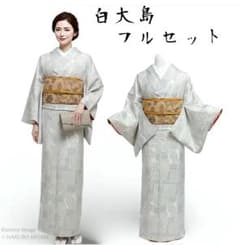 白大島紬 正絹 美品 フルセット 4点 小紋 上質 淡色 上品 白大島紬 正絹 美品 フルセット 4点 小紋 上質 淡色 上品 - メルカリ