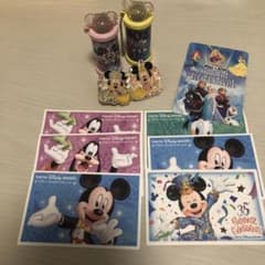 ディズニーパーク入場券 使用済み6枚セット ピンバッチ 光るのサムネイル