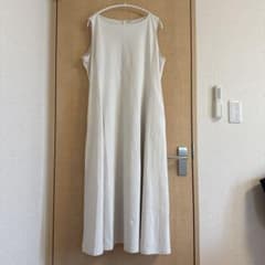 UNIQLO AIRism ノースリーブワンピース ホワイト XXLのサムネイル