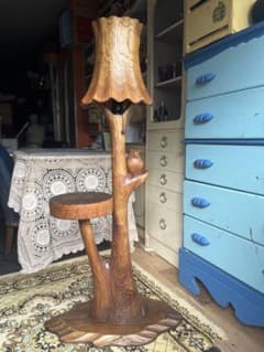 VRELCO／イタリア☆豪華フロアスタンドライト☆調光スイッチ 青銅風純