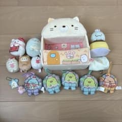스미코구라시 고양이 집 시로쿠마 배낭 스미코구라시 봉제인형 세트