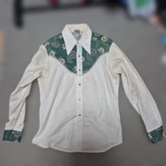 Kennington ヴィンテージ 長袖シャツ ペイズリー 花柄のサムネイル