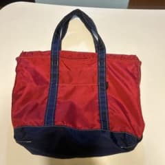 L.L.Bean トートバッグ レッド ネイビー - メルカリ