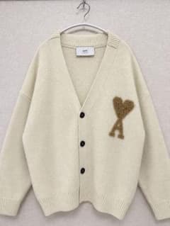 AMI PARIS アミパリス カーディガン XL アイボリー ゴールドのサムネイル