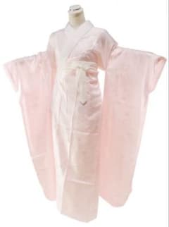 新品】振袖用 仕立て上がり長襦袢 半衿付き ピンク Lサイズ 袖丈113cm 